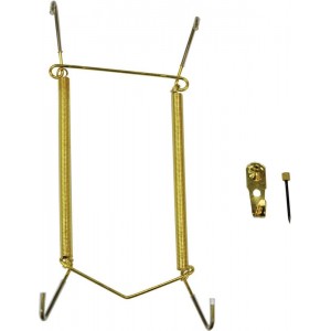 ProSource 5434808 Plate Hanger, Solid Brass, Polished Brass   